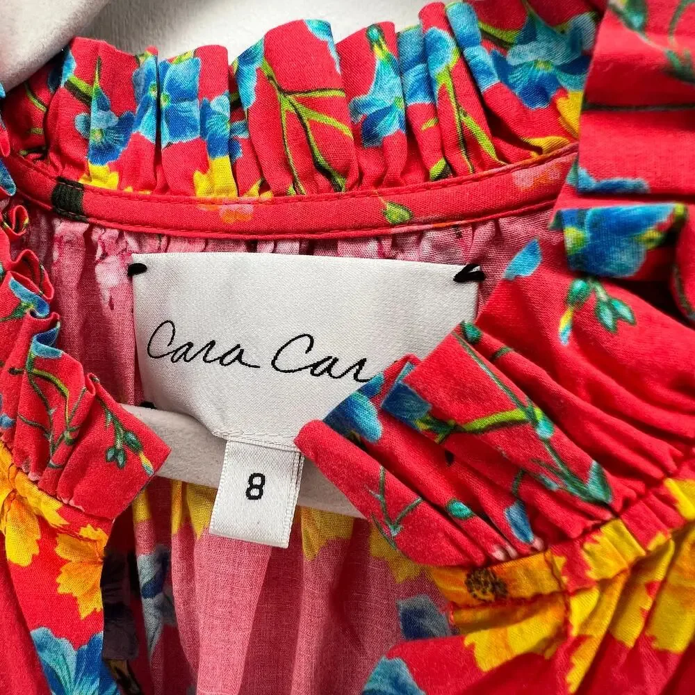 Cara Cara Floral Long Sleeve Dress Size Girls 8